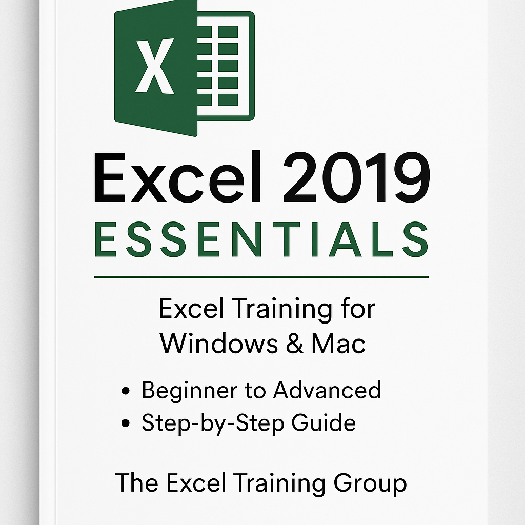 Complete Self Guided Course for Microsoft Excel 2019 User on Both Windows & Mac